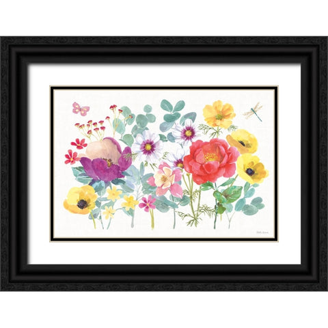 Springtime Bloom I Black Ornate Wood Framed Art Print with Double Matting by Grove, Beth