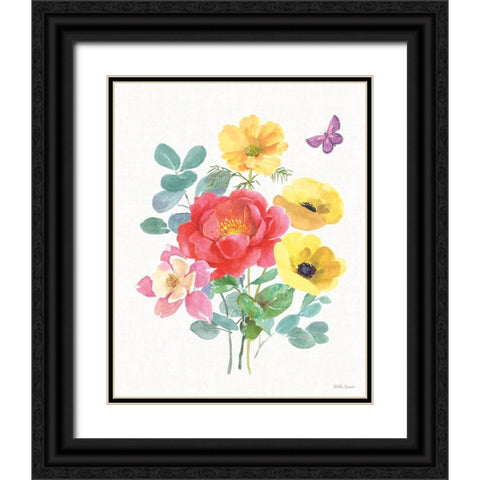 Springtime Bloom III Black Ornate Wood Framed Art Print with Double Matting by Grove, Beth
