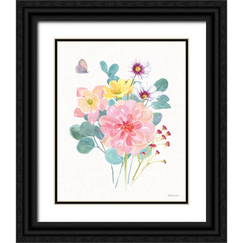 Springtime Bloom IV Black Ornate Wood Framed Art Print with Double Matting by Grove, Beth