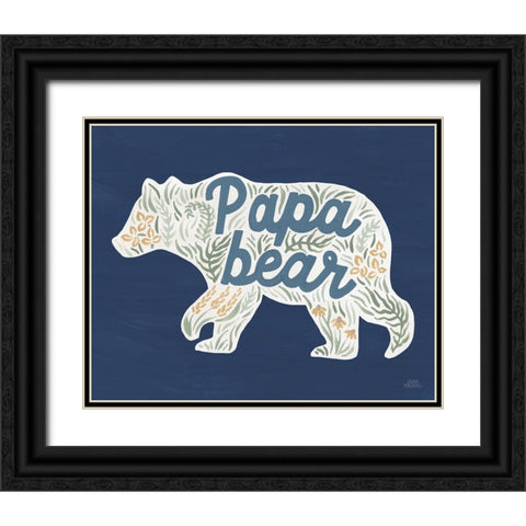 Lakeside Days XII Blue Black Ornate Wood Framed Art Print with Double Matting by Marshall, Laura