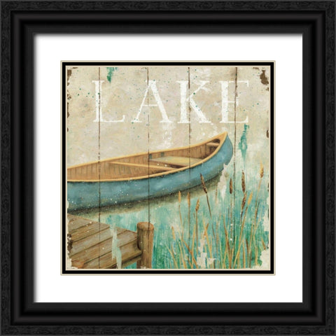 Waterside I Black Ornate Wood Framed Art Print with Double Matting by Brissonnet, Daphne