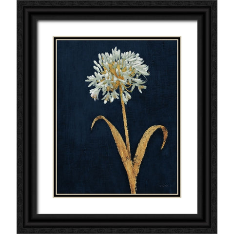 Shimmering Summer III Indigo Crop Black Ornate Wood Framed Art Print with Double Matting by Wiens, James