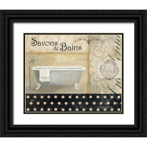 Savons de Bains II Black Ornate Wood Framed Art Print with Double Matting by Tillmon, Avery