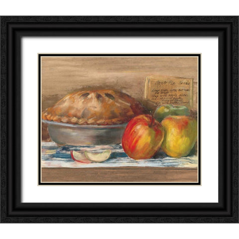 Apple Pie Black Ornate Wood Framed Art Print with Double Matting by Rowan, Carol