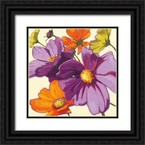 Cosmos II Black Ornate Wood Framed Art Print with Double Matting by Novak, Shirley