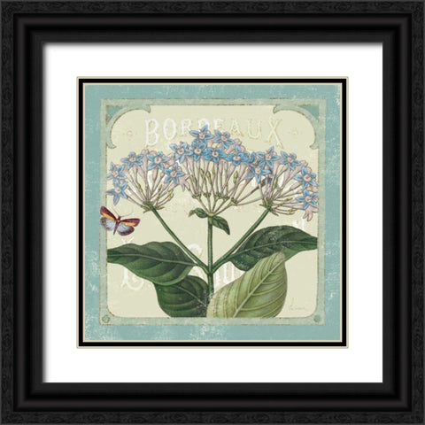 Parisian Flowers I Black Ornate Wood Framed Art Print with Double Matting by Schlabach, Sue