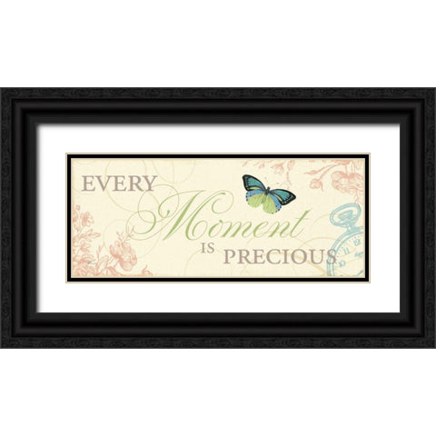 Time Flies I Black Ornate Wood Framed Art Print with Double Matting by Pela Studio