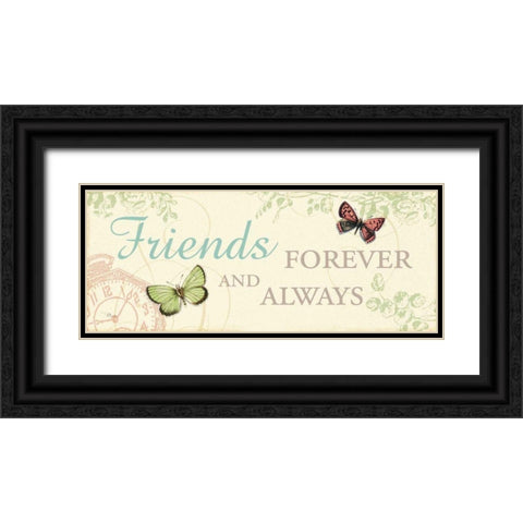 Time Flies IV Black Ornate Wood Framed Art Print with Double Matting by Pela Studio