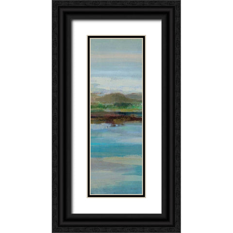 Northern Shore Panel I Black Ornate Wood Framed Art Print with Double Matting by Vassileva, Silvia
