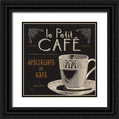 Flavors of France II Black Ornate Wood Framed Art Print with Double Matting by Pela Studio