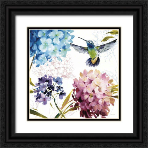 Spring Nectar Square III Black Ornate Wood Framed Art Print with Double Matting by Audit, Lisa