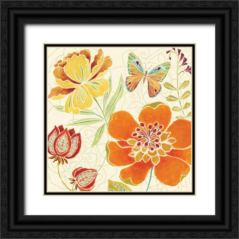 Spice Bouquet  II Black Ornate Wood Framed Art Print with Double Matting by Brissonnet, Daphne