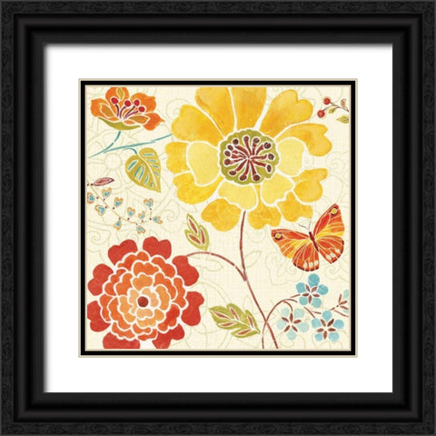 Spice Bouquet  III Black Ornate Wood Framed Art Print with Double Matting by Brissonnet, Daphne