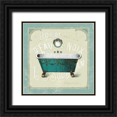 Parisian Bath IV Black Ornate Wood Framed Art Print with Double Matting by Schlabach, Sue