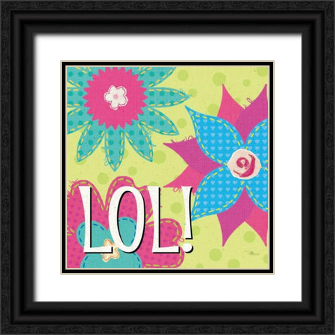 TXT QWN II Black Ornate Wood Framed Art Print with Double Matting by Pela Studio