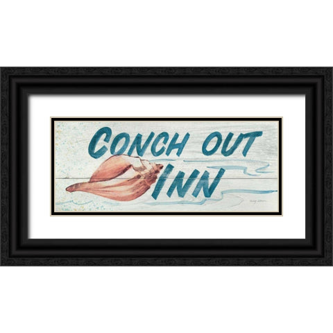 Conch Out Inn- In Color Black Ornate Wood Framed Art Print with Double Matting by Tillmon, Avery