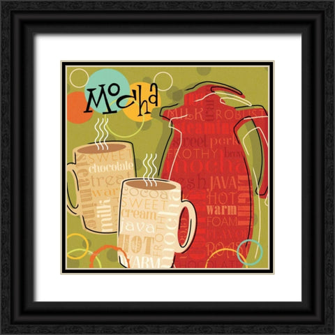 Funky Brew II Black Ornate Wood Framed Art Print with Double Matting by Pela Studio