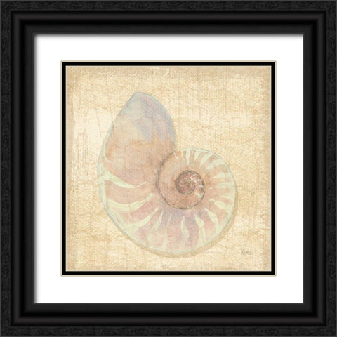 Tropical Island Shell I Black Ornate Wood Framed Art Print with Double Matting by Charron, Veronique