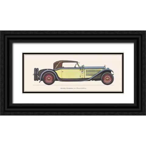 Austro-Daimler 1931 Black Ornate Wood Framed Art Print with Double Matting by Fantini, Antonio