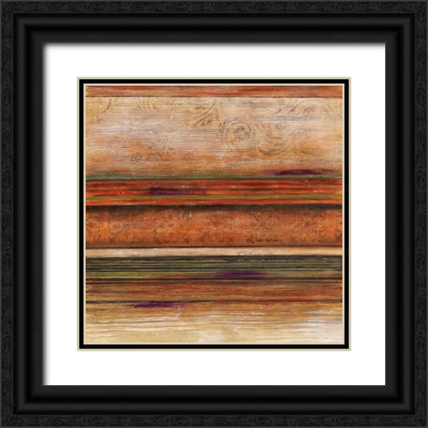Grande Spectrum I Black Ornate Wood Framed Art Print with Double Matting by Brey, Michael