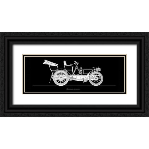 Mercedes 1900 Black Ornate Wood Framed Art Print with Double Matting by Fantini, Antonio