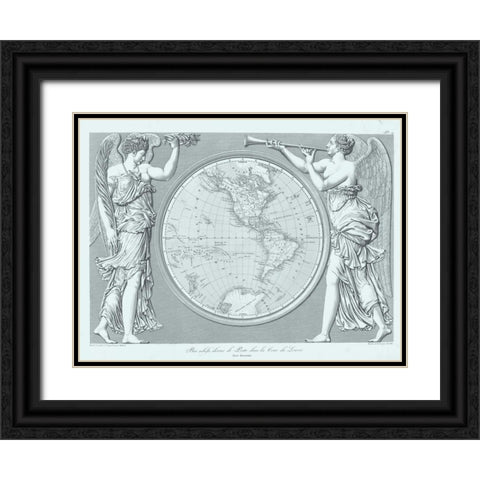 Century Classic II Black Ornate Wood Framed Art Print with Double Matting by Baltard, Emile