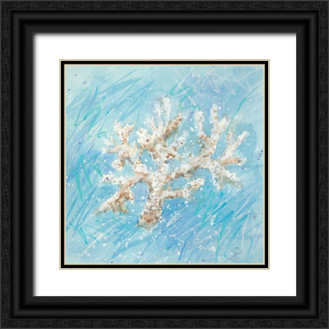 La Mer B Black Ornate Wood Framed Art Print with Double Matting by Sic, Jerry