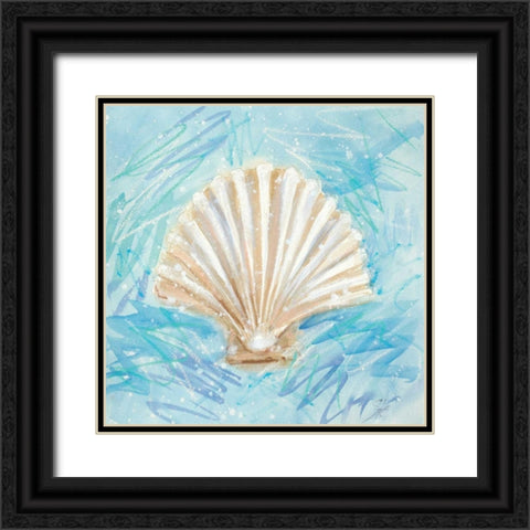 La Mer D Black Ornate Wood Framed Art Print with Double Matting by Sic, Jerry