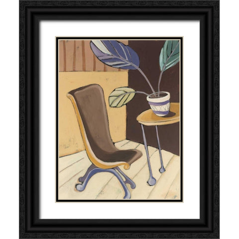 Divine Design I Black Ornate Wood Framed Art Print with Double Matting by Paschal, Irene