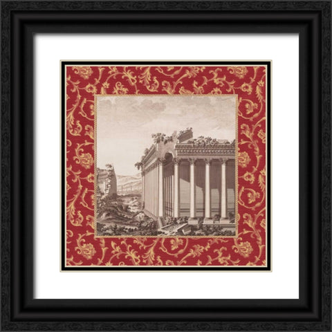 Caravella II Black Ornate Wood Framed Art Print with Double Matting by Alexander, Zachary