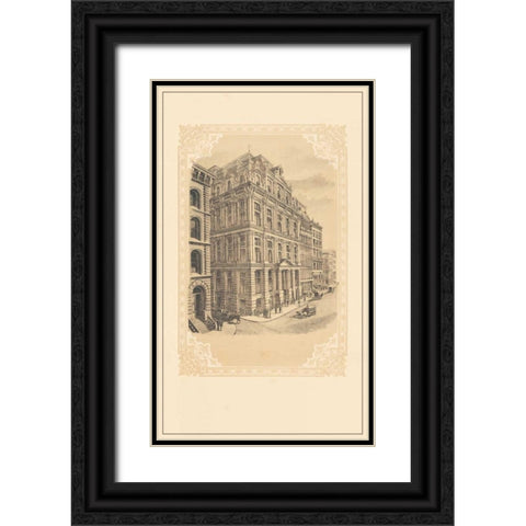 Broadway and 29th Black Ornate Wood Framed Art Print with Double Matting by Old New York