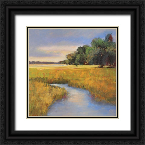 Low Country Landscape II Black Ornate Wood Framed Art Print with Double Matting by Rogers, Adam