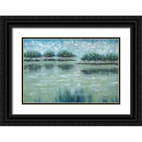 Avery Islands Black Ornate Wood Framed Art Print with Double Matting by Roth, Jack