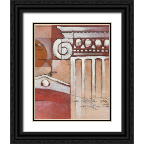Palatine Drawings II Black Ornate Wood Framed Art Print with Double Matting by Chilton, Sarah E