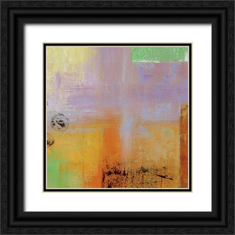 Kalahari Square I Black Ornate Wood Framed Art Print with Double Matting by Stamer, Hilda