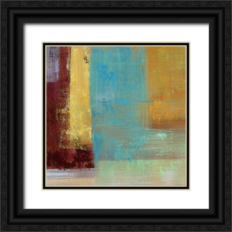 Kalahari Square III Black Ornate Wood Framed Art Print with Double Matting by Stamer, Hilda