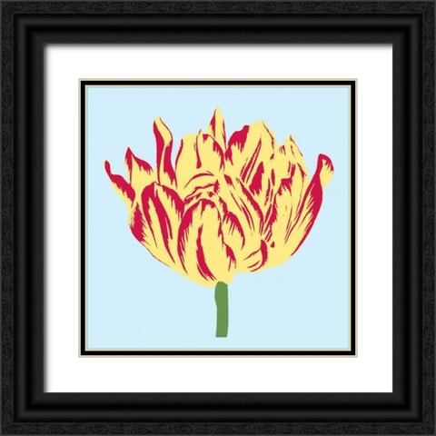 Soho Tulip II Black Ornate Wood Framed Art Print with Double Matting by Alexander, Zachary