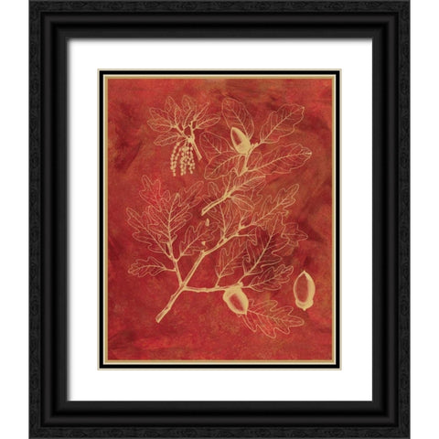 Golden Oak II Black Ornate Wood Framed Art Print with Double Matting by Chilton, Sarah E