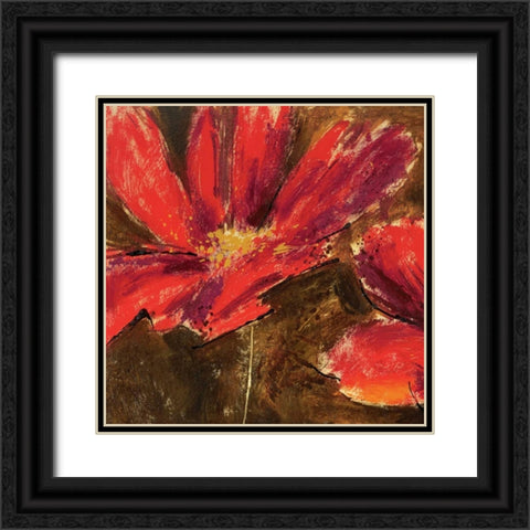 Scarlet Fever II Black Ornate Wood Framed Art Print with Double Matting by Bannister, Cory