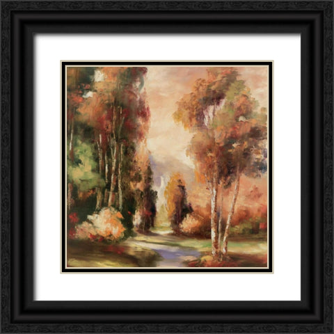 Mountainview Point Black Ornate Wood Framed Art Print with Double Matting by Rogers, Adam