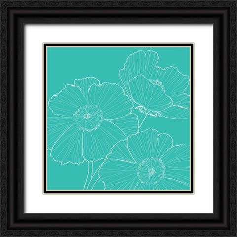 Loft Style Black Ornate Wood Framed Art Print with Double Matting by Peters, Michelle