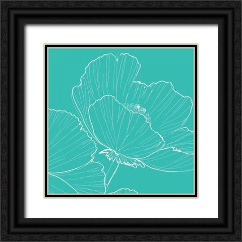 Tribeca Vibe I Black Ornate Wood Framed Art Print with Double Matting by Peters, Celeste