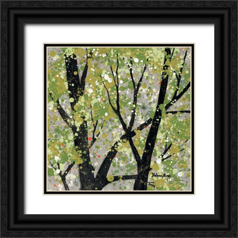 Summer Theme Black Ornate Wood Framed Art Print with Double Matting by Alves, Helena