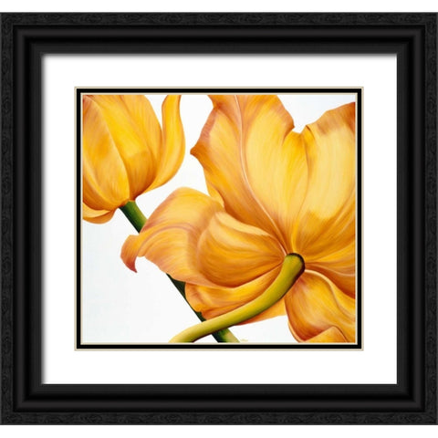 King yellow Black Ornate Wood Framed Art Print with Double Matting by Poelstra-Holzhaus, Yvonne