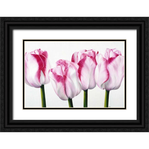 Dutch I Black Ornate Wood Framed Art Print with Double Matting by Poelstra-Holzhaus, Yvonne