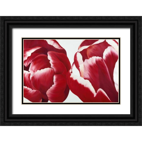 Together Black Ornate Wood Framed Art Print with Double Matting by Poelstra-Holzhaus, Yvonne