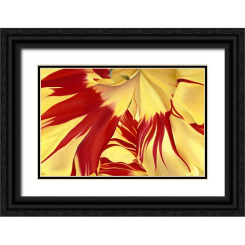 Alone Black Ornate Wood Framed Art Print with Double Matting by Poelstra-Holzhaus, Yvonne