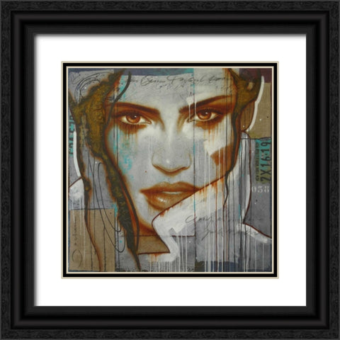 Stormy day in Midtown Black Ornate Wood Framed Art Print with Double Matting by Jochem, Hans