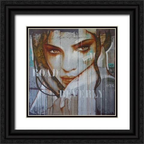 Leaving Beverly rd Black Ornate Wood Framed Art Print with Double Matting by Jochem, Hans