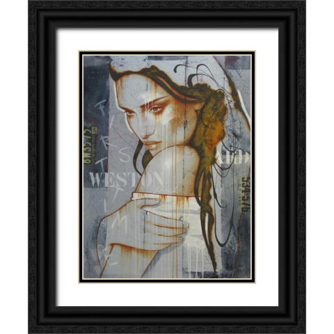 First time in Weston park Black Ornate Wood Framed Art Print with Double Matting by Jochem, Hans